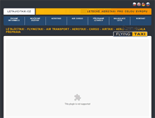 Tablet Screenshot of flyingtaxi.cz